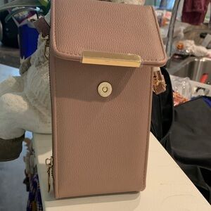 Elegant Pink Leather Women's Bag
